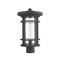 Z-Lite Jordan 1 Light Outdoor Post Mount Fixture, Oil Rubbed Bronze And Clear Seedy 570PHB-ORB - alternate 2